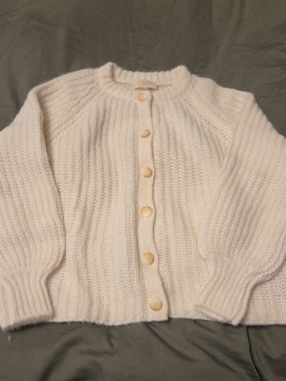 Sezane Emile Cardigan Ecru - Size S